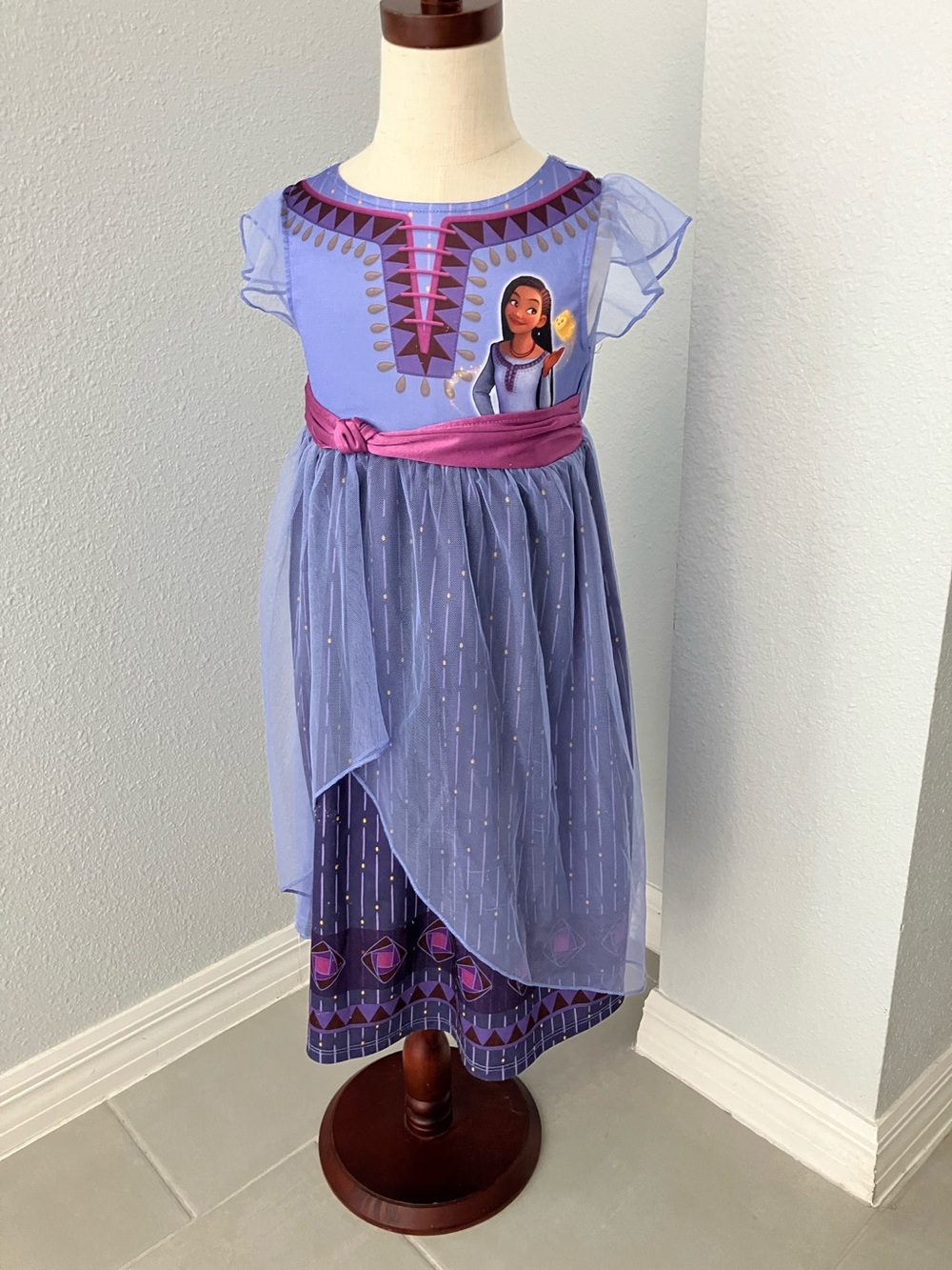 DISNEY Toddler Girls Wish Inspired Nightgown |  XS 4-5